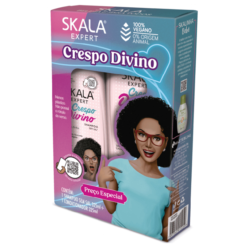 SKALA EXPERT KIT SHAMPOO Y ACONDICIONADOR CRESPO DIVINO